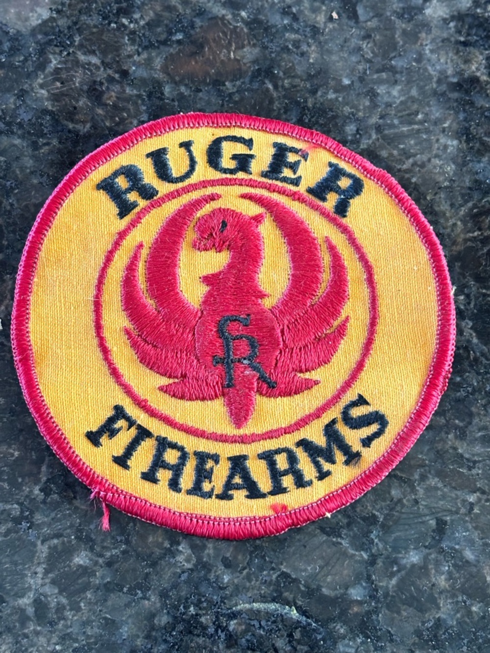 Ruger Firearms Vintage Rare Embroidered Patch 1980s - Phoenix "SR" Emblem